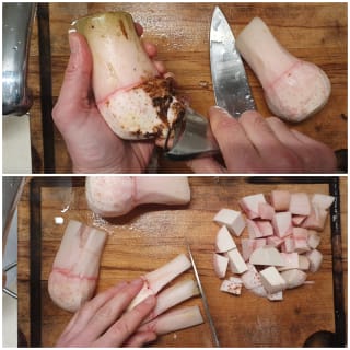 Soupe de feuilles de moutarde au curcuma - Instruction 0