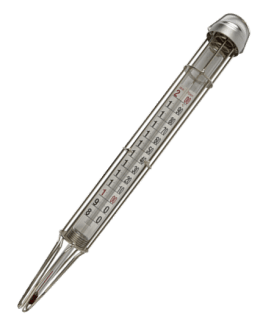 What is a candy thermometer used for in the kitchen?