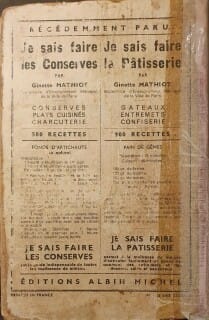 Je Sais Cuisiner - Ed. Originale - Dos de couverture