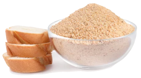 Chapelure et tranches de pain