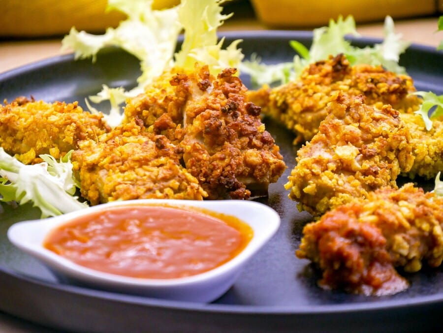 Tofu Nuggets with Homemade Barbecue Sauce