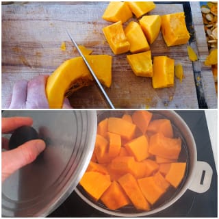 Tarte à la courge, fromage et thym - Instruction 4