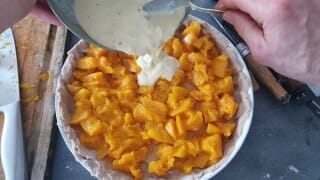 Tarte à la courge, fromage et thym - Instruction 8