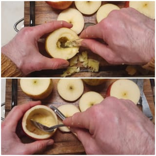 Pommes farcies au boudin noir - Instruction 1