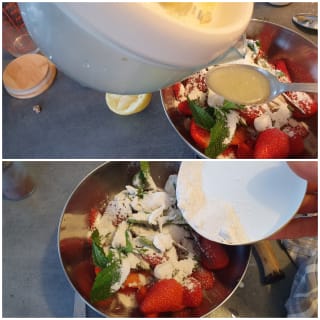 Verrines de fraises rôties au sumac et yaourt - Instruction 5