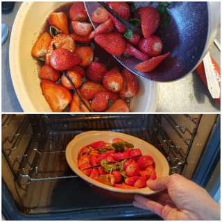 Verrines de fraises rôties au sumac et yaourt - Instruction 6