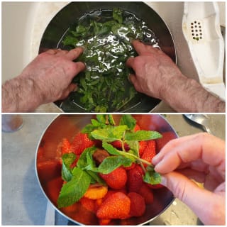 Verrines de fraises rôties au sumac et yaourt - Instruction 3