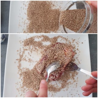 Côtelettes d’agneau au sésame - Instruction 2