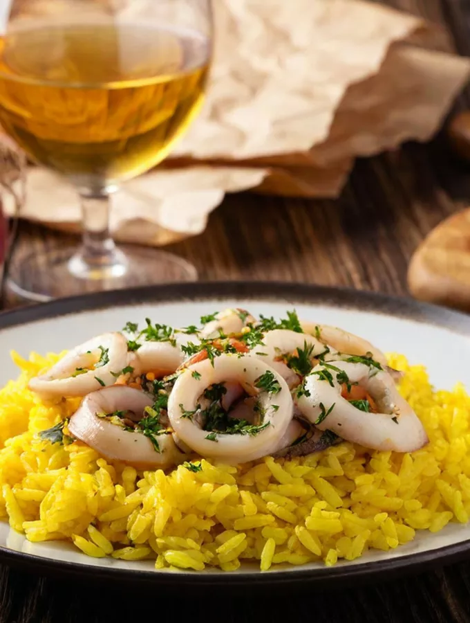 Encornets au vin blanc Encornets au vin blanc