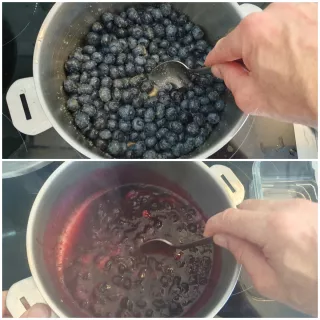 Coulis de myrtilles facile - Instruction 2