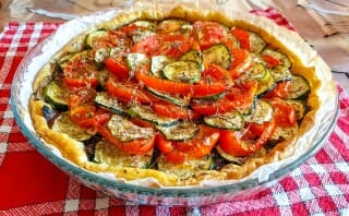 Bayadère Tart with Summer Vegetables