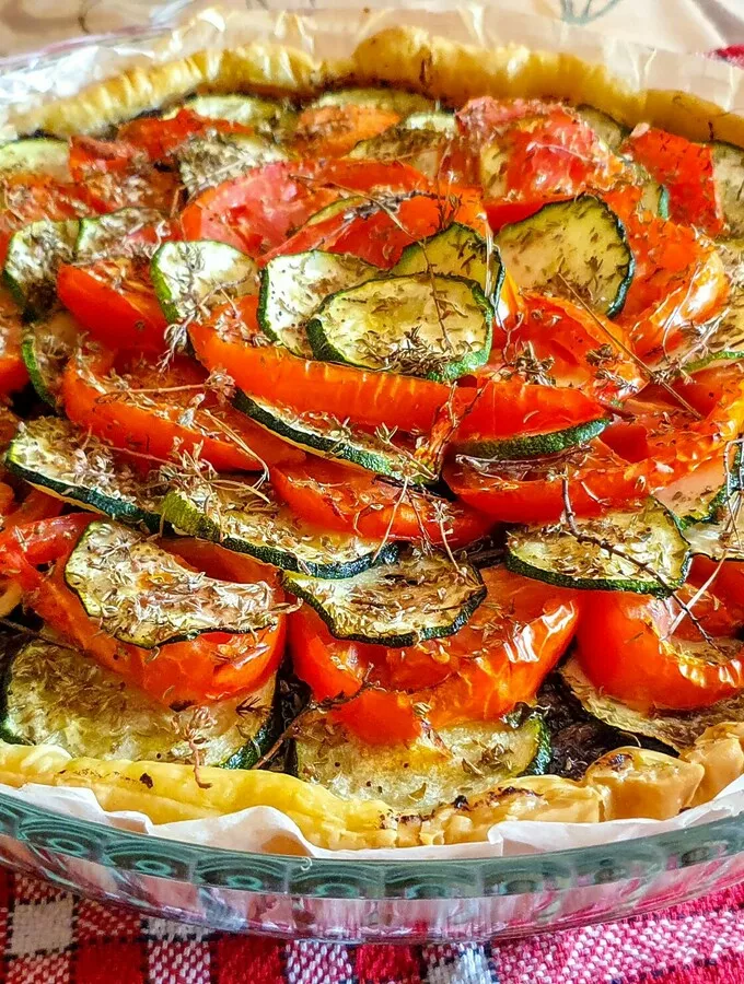 Tarte bayadère aux légumes d&rsquo;été