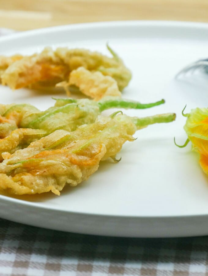 Beignets de fleurs de courgettes