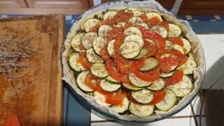 Tarte bayadère aux légumes d&rsquo;été - Instruction 5