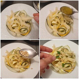 Salade italienne de courgettes, pignons de pin et parmesan – Instruction 7 Salade italienne de courgettes, pignons de pin et parmesan - Instruction 7