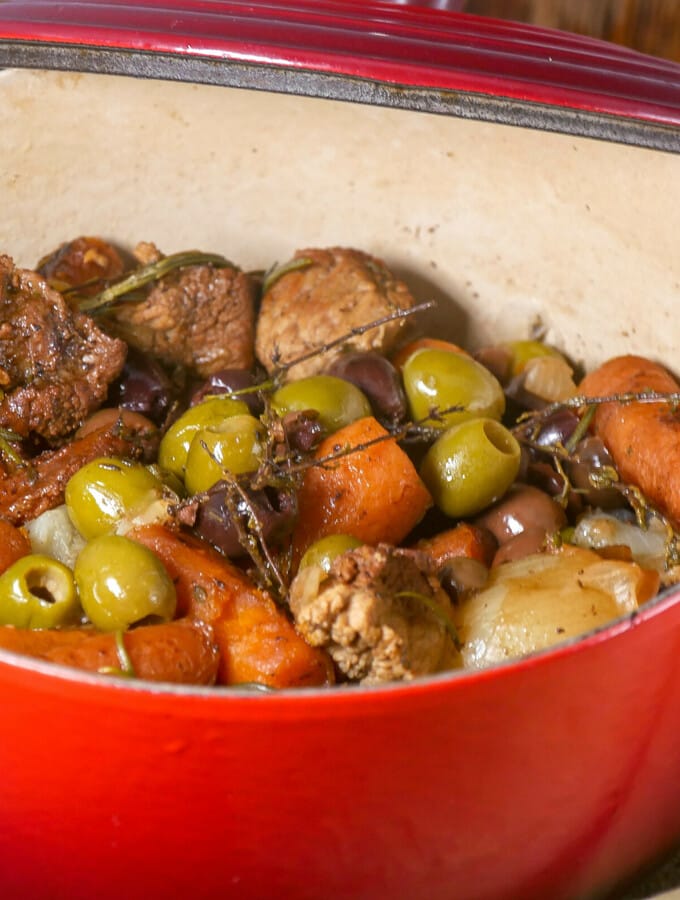 Sauté de veau aux olives Sauté de veau aux olives