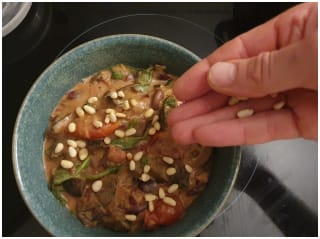 Mijoté d&rsquo;aubergines et haricots rouges au lait de coco - Instruction 6