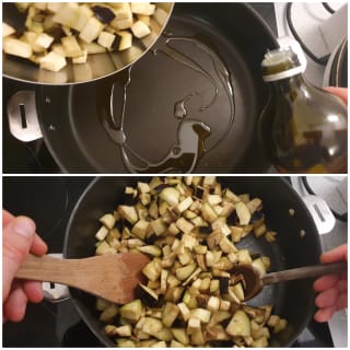 Mijoté d&rsquo;aubergines et haricots rouges au lait de coco - Instruction 1