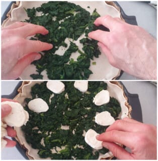 Tarte feuilletée chèvre épinards - Instruction 4