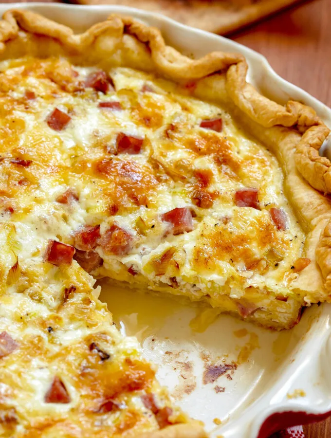 La quiche lorraine La quiche lorraine