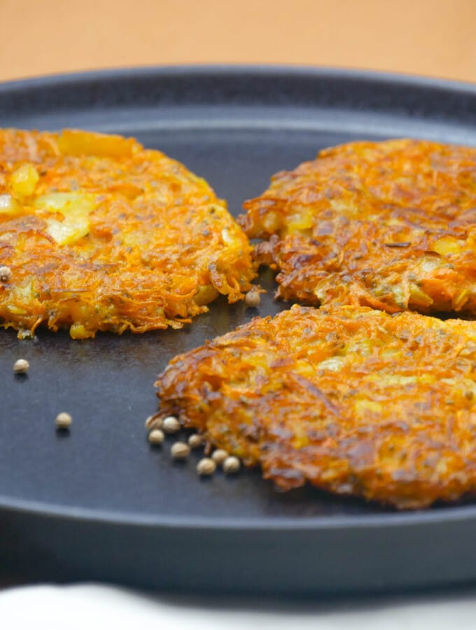 Galettes végétales carotte cumin