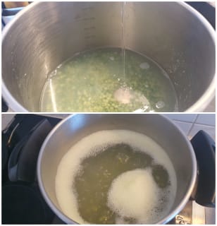 Croquettes de pois-cassés et sauce fromage blanc - Instruction 0