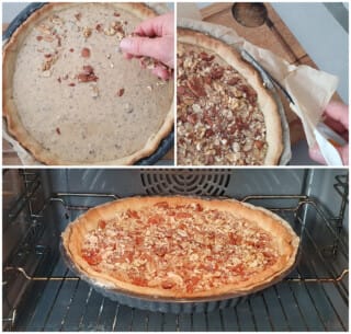 Tarte noix amandes chocolat - Instruction 6