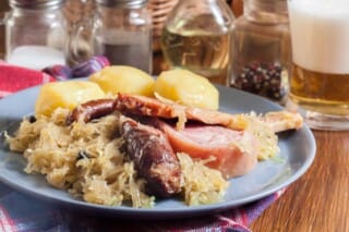 Quick and Easy Alsatian Sauerkraut with Toppings