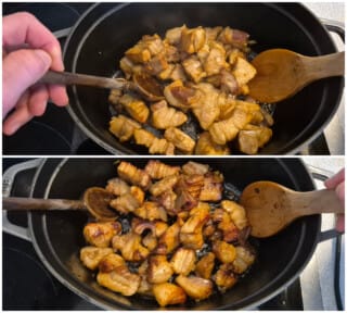 Poitrine de porc au caramel - Instruction 5