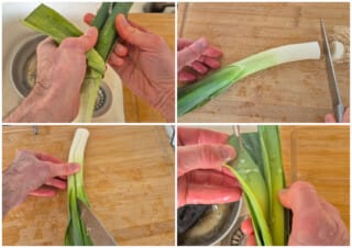 Mes poireaux vinaigrette faciles – Instruction 1 Mes poireaux vinaigrette faciles - Instruction 1