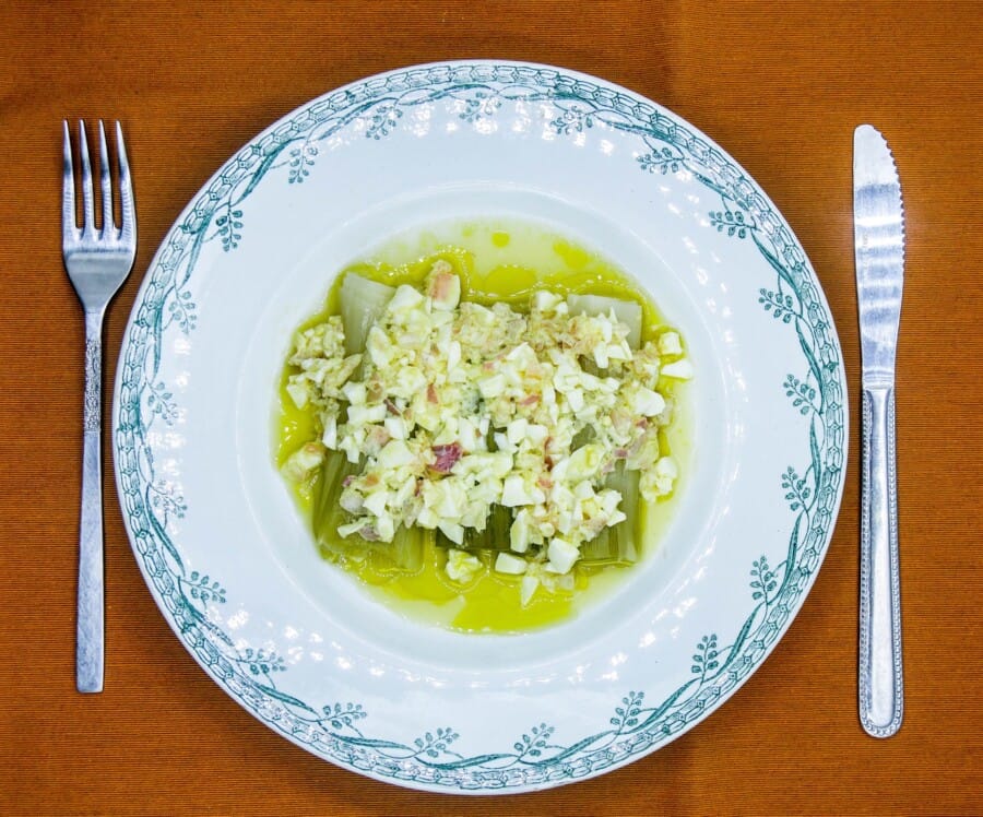 My Easy Leeks with Vinaigrette