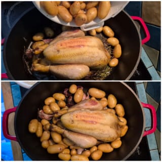 Poulet rôti au four, pommes grenaille - Instruction 4