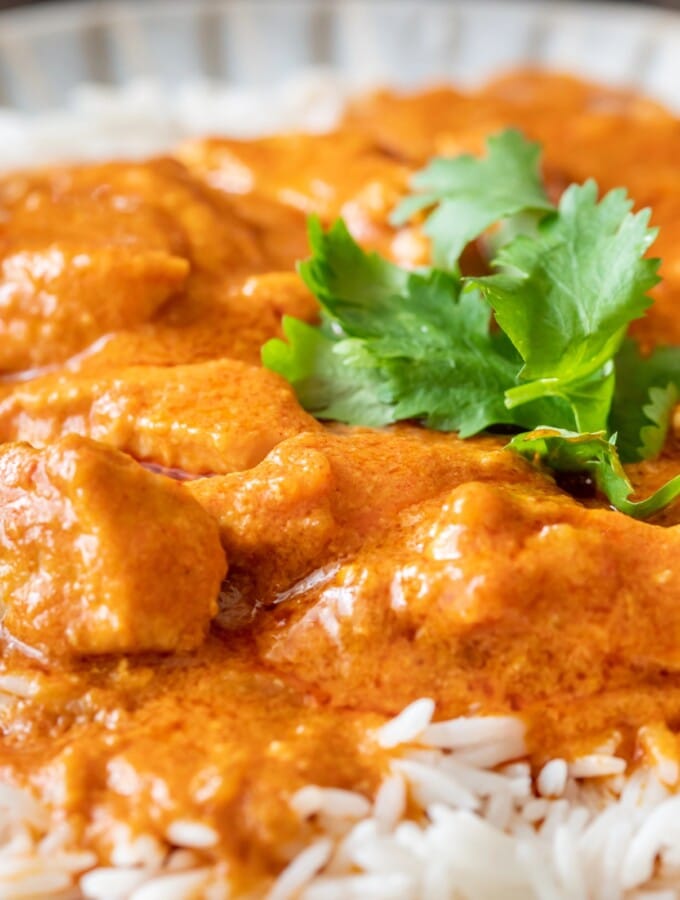 Curry de poulet au lait de coco