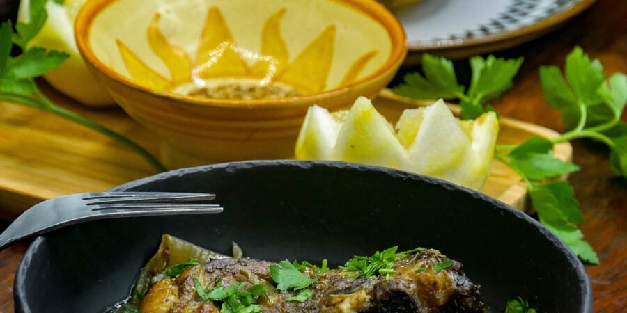 Agneau braisé aux haricots blancs et au yaourt
