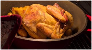 Poulet rôti au four, pommes grenaille - Instruction 5