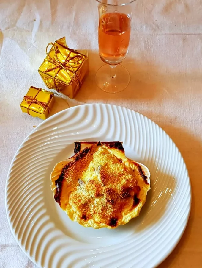 Coquilles Saint-Jacques gratinées