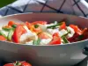 Steamed fish with fennel and creamed vegetables