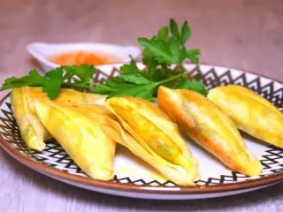 Beef and Turmeric Samosa
