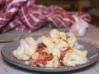 Pan-fried cauliflower
