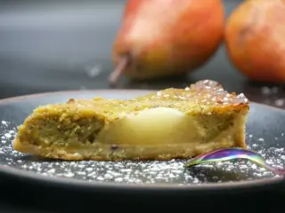 Pear and Pistachio Tart