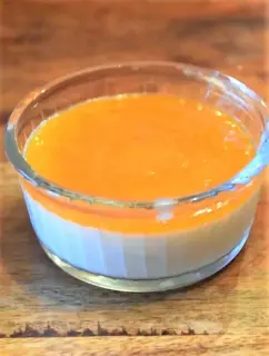 Coconut-Persimmon Panna Cotta