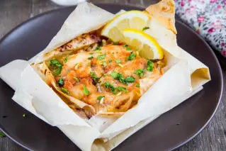 Salmon en papillote